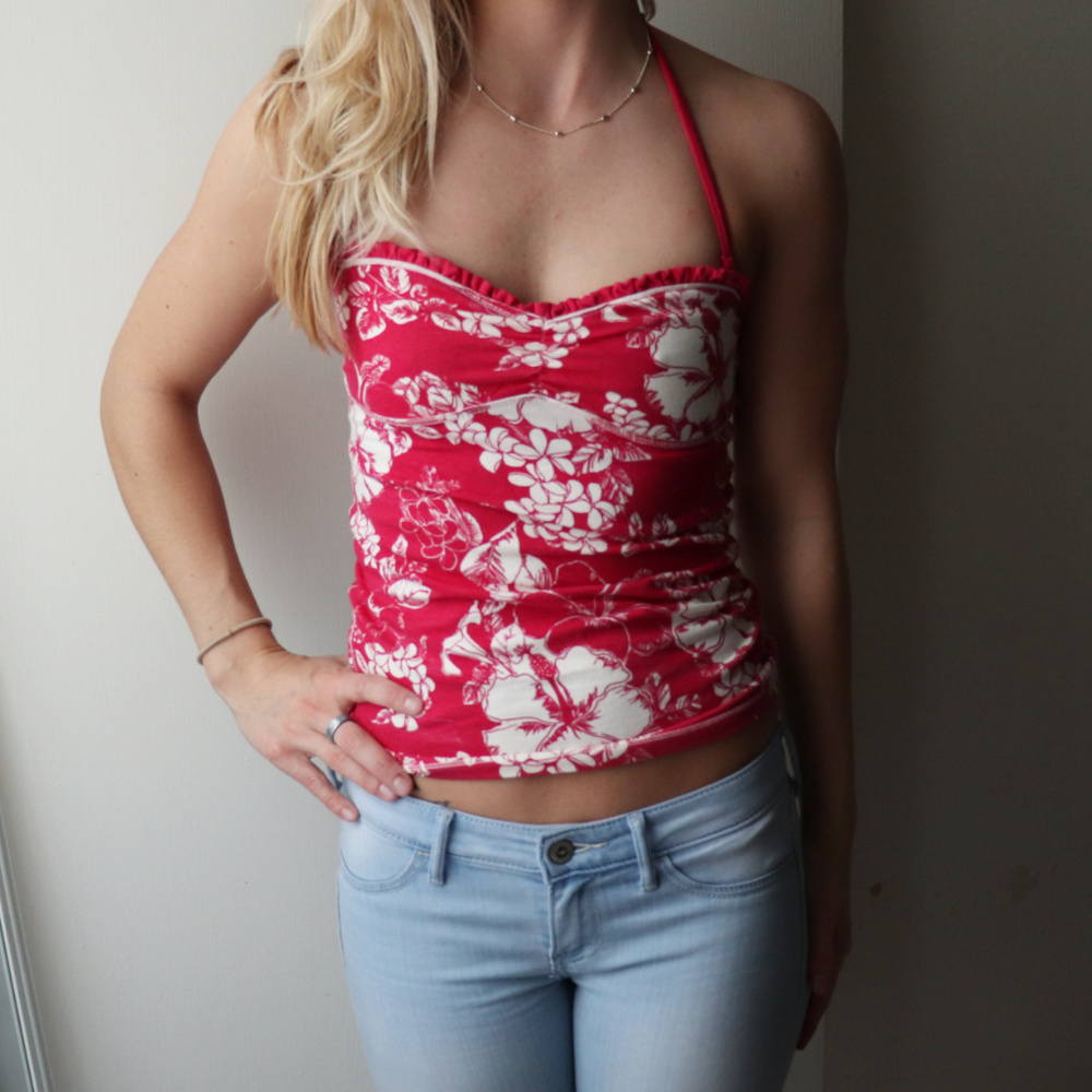 Aeropostale | Red Floral Top / Bundle: 2 for $8!